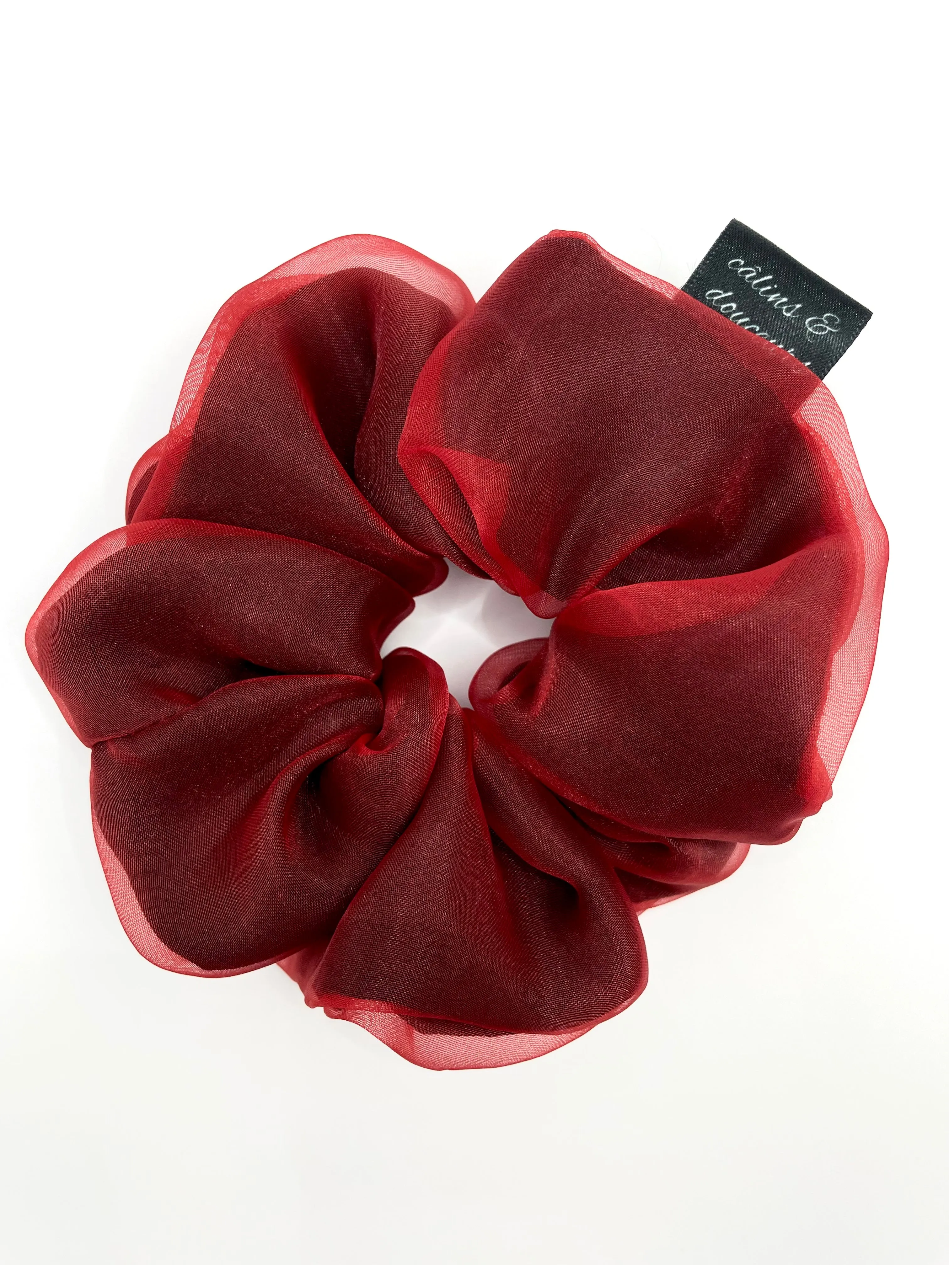 Matte Red Organza
