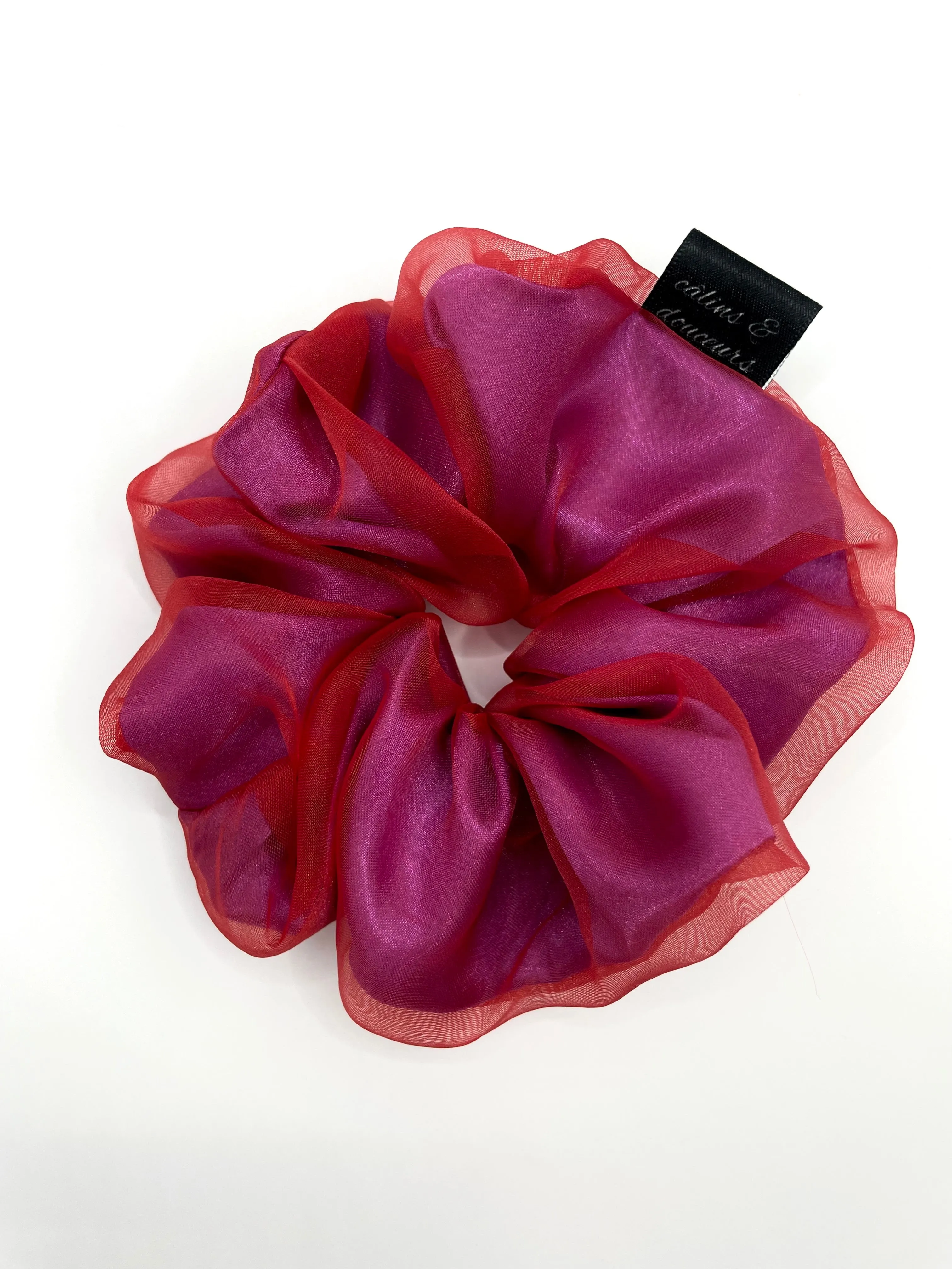 Matte Red Organza