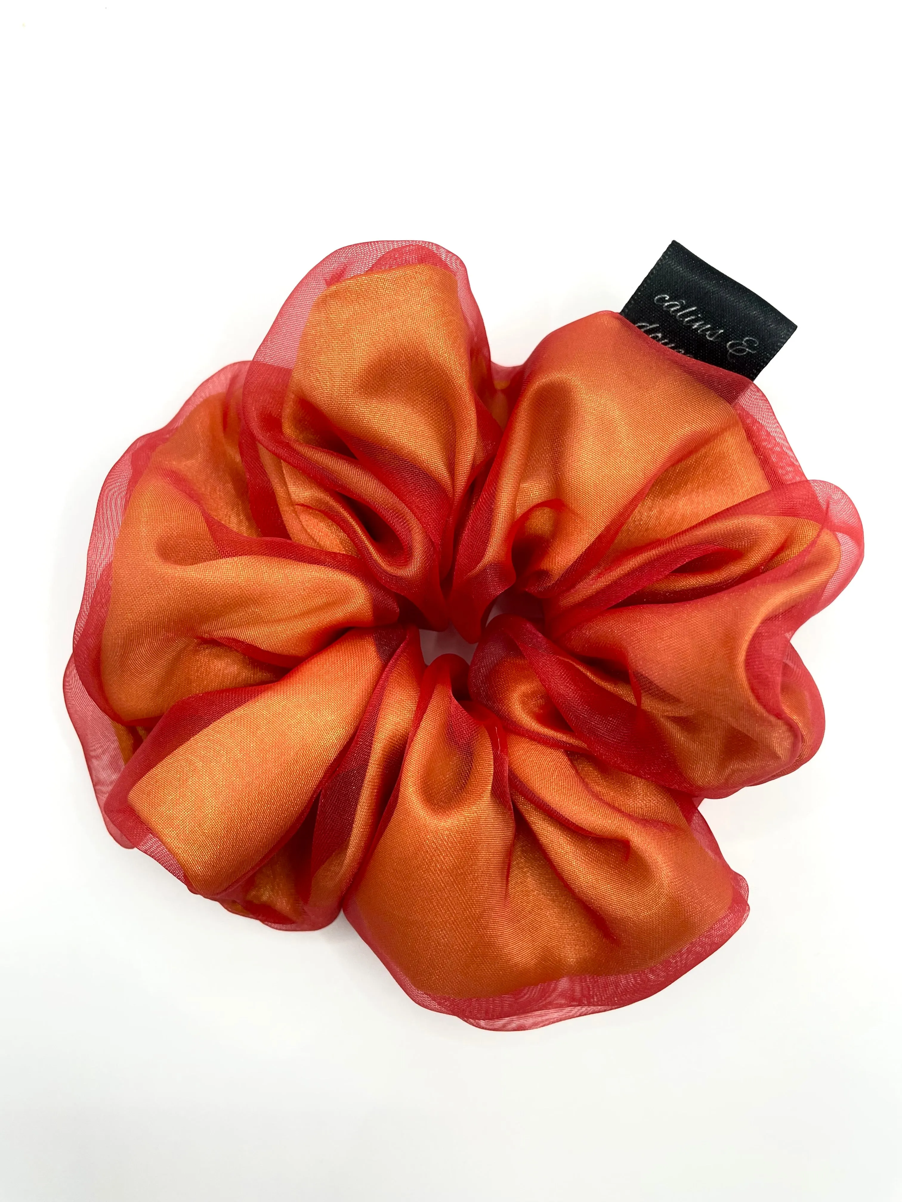 Matte Red Organza