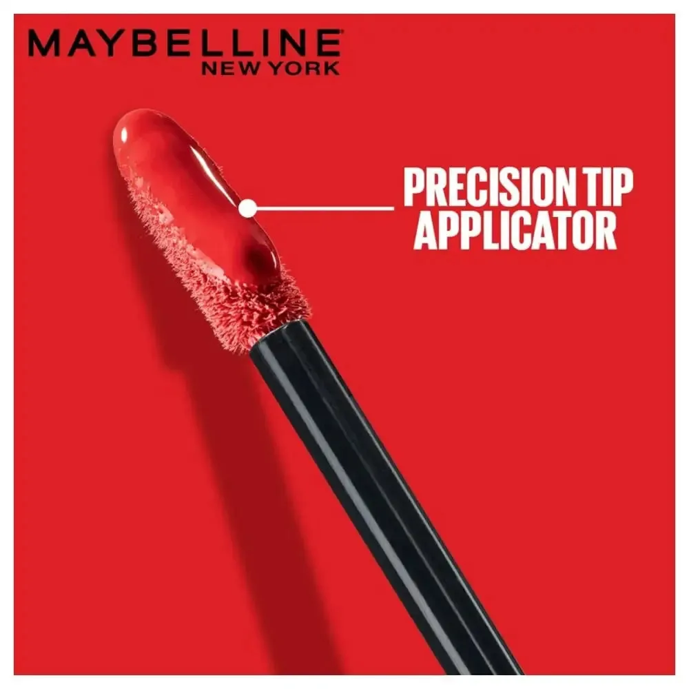 Maybelline Liquid Lipstick, High Shine Gloss, Lasts for 16 HRs, Enriched With Vitamin E & Aloe, SuperStay Vinyl Ink, Witty