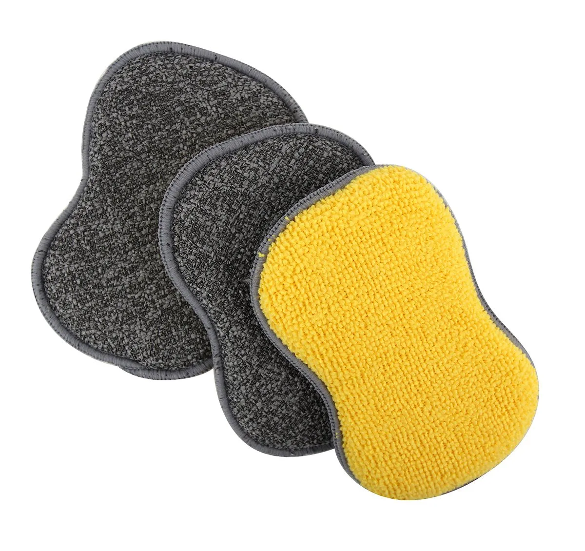 Microfiber Foaming Scrubby Sponges 3 Pack