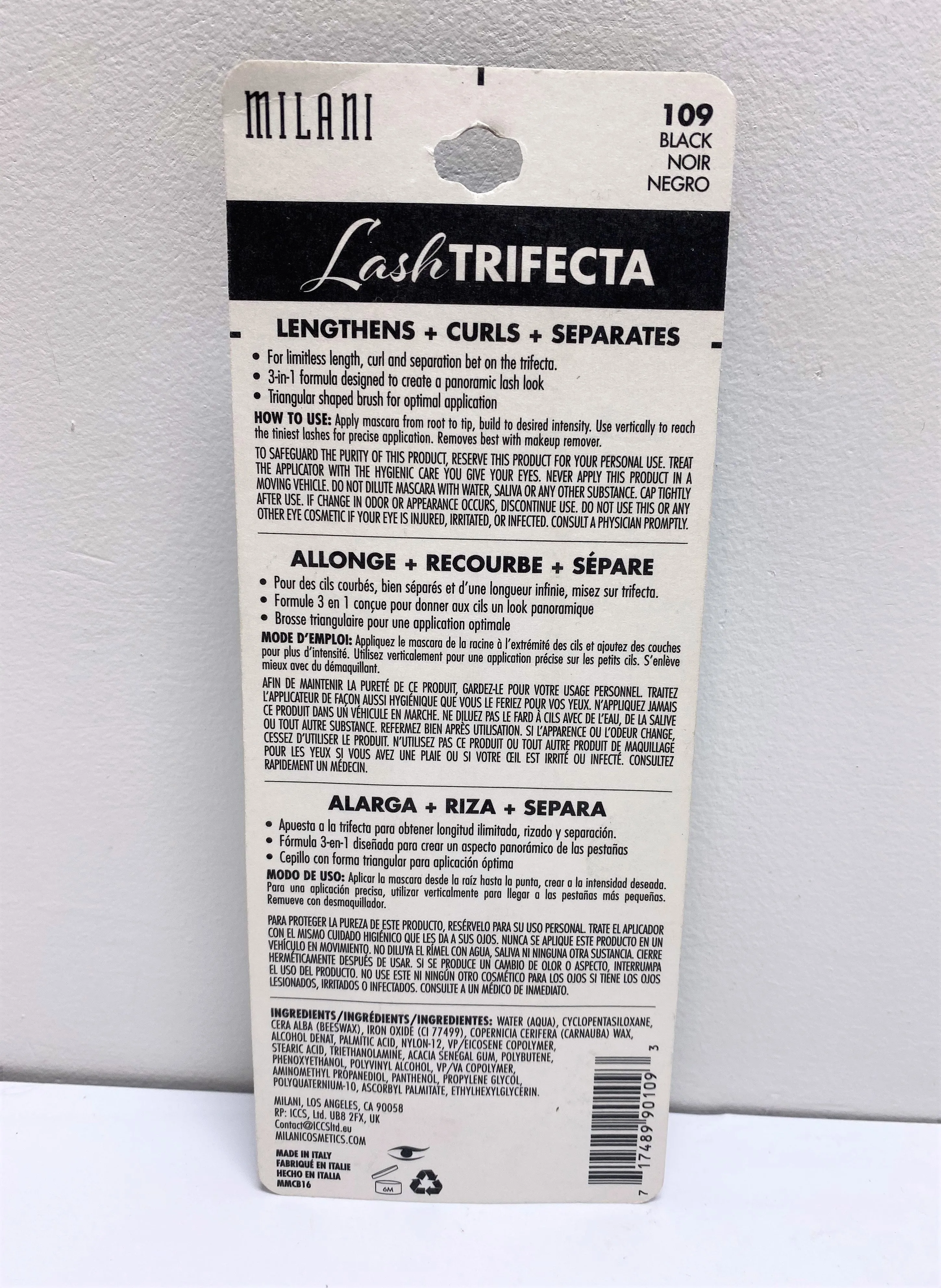 MILANI LASH TRIFECTA MASCARA