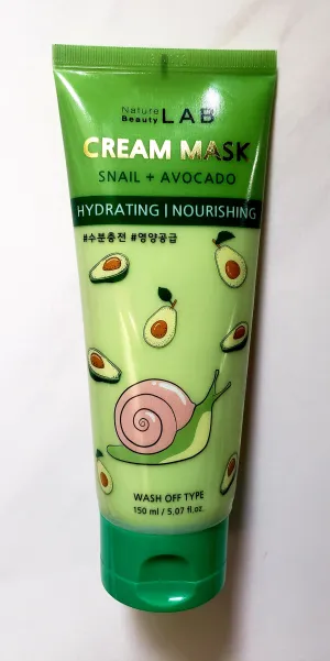 Nature Beauty Lab Snail and Avocado Wash Off Mask