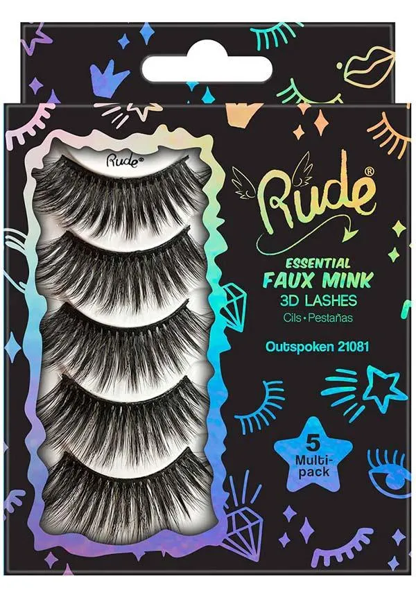 Outspoken | MINK 3D LASHES [5 MULTI-PACK]