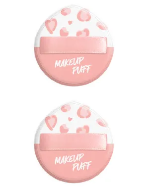 Peach Pink Series Extra Large Makeup Puffs (2 pcs)