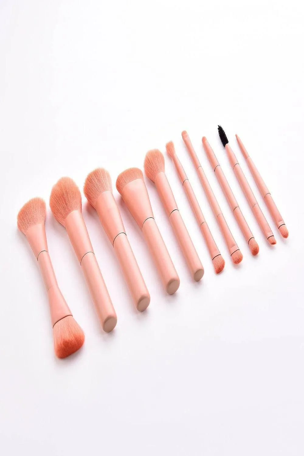 Pink Makeup Brush Set - 10 Pack