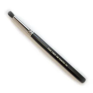 Pointed #8 Eye Brush Fiber Optic  - Vegan & Cruelty Free - CLEARANCE