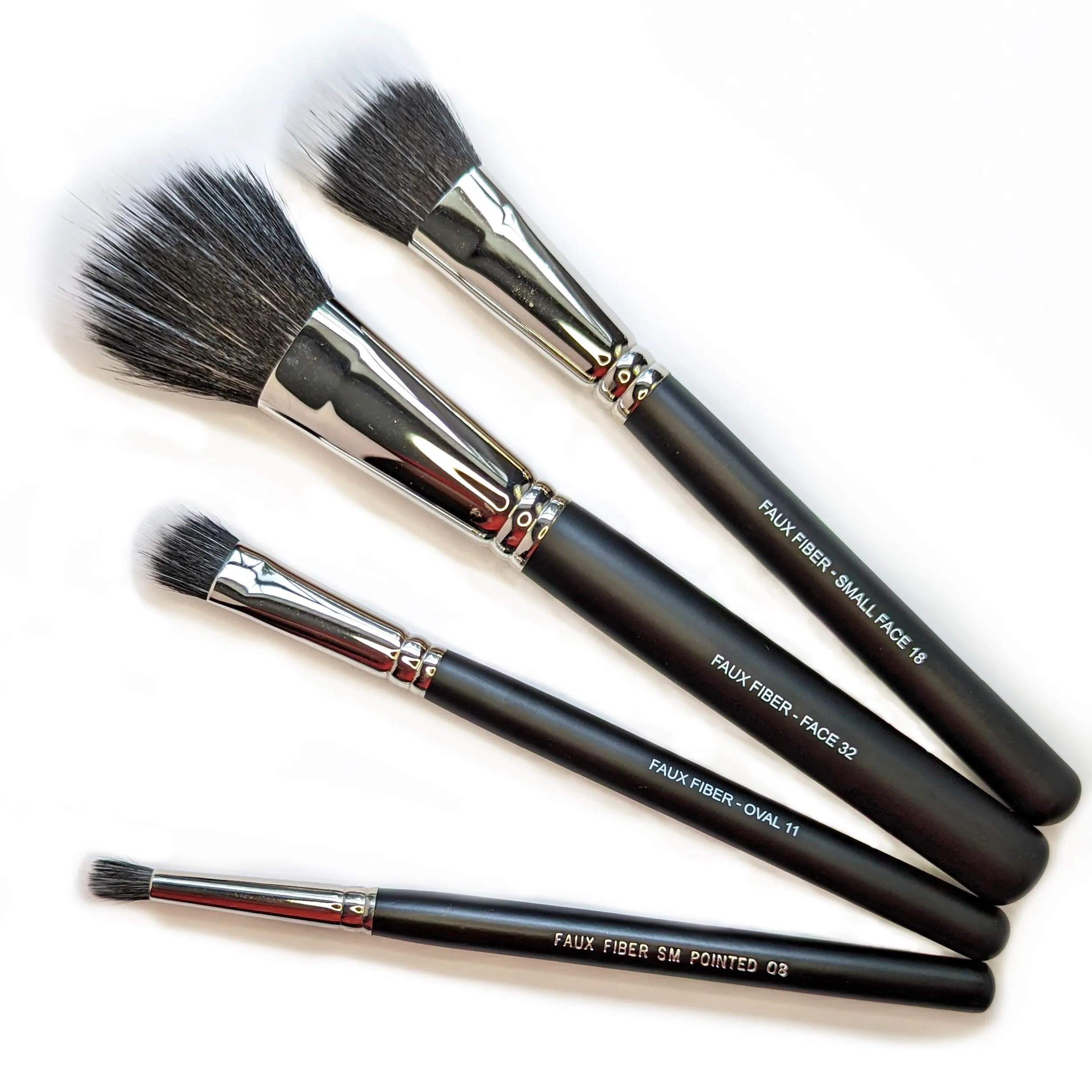 Pointed #8 Eye Brush Fiber Optic  - Vegan & Cruelty Free - CLEARANCE