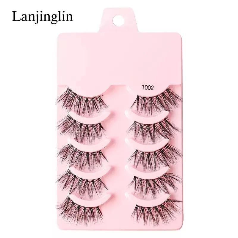 Premium Fluffy Faux Mink Half Eye Lashes Kit for Stunning Makeup Looks