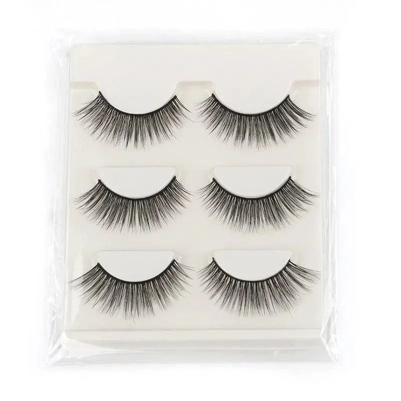 Premium Fluffy Faux Mink Half Eye Lashes Kit for Stunning Makeup Looks