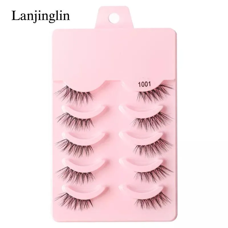Premium Fluffy Faux Mink Half Eye Lashes Kit for Stunning Makeup Looks
