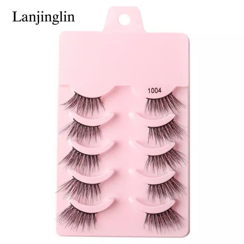 Premium Fluffy Faux Mink Half Eye Lashes Kit for Stunning Makeup Looks