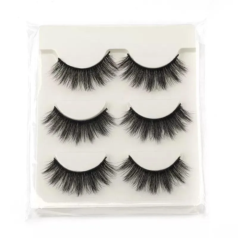 Premium Fluffy Faux Mink Half Eye Lashes Kit for Stunning Makeup Looks