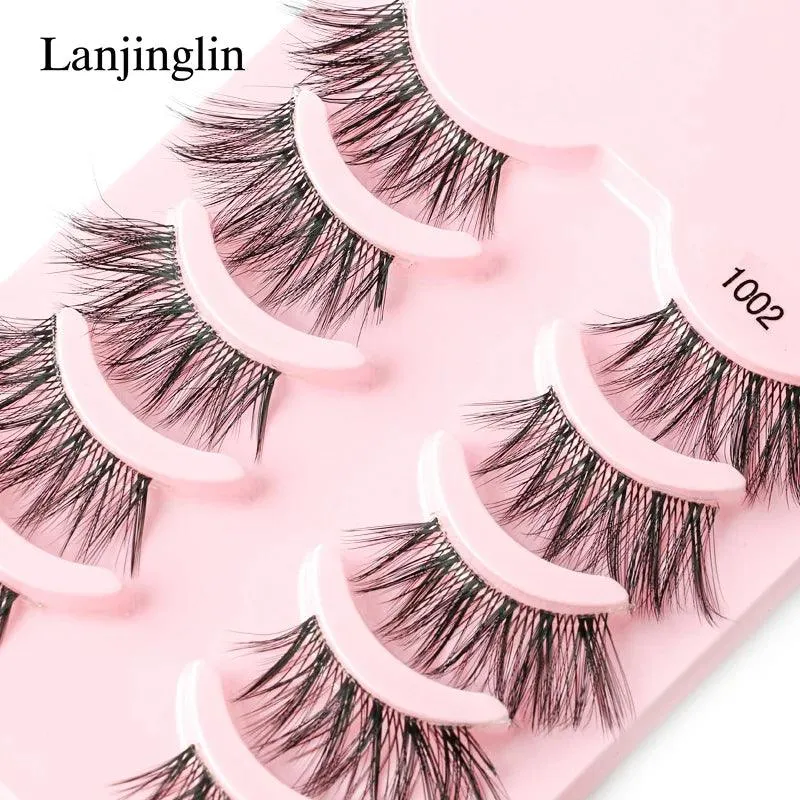 Premium Fluffy Faux Mink Half Eye Lashes Kit for Stunning Makeup Looks