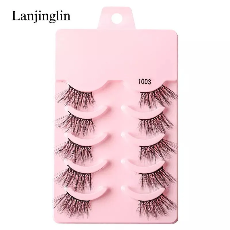 Premium Fluffy Faux Mink Half Eye Lashes Kit for Stunning Makeup Looks