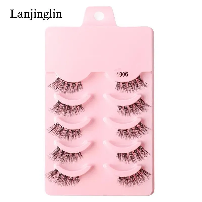 Premium Fluffy Faux Mink Half Eye Lashes Kit for Stunning Makeup Looks