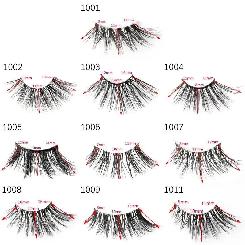 Premium Fluffy Faux Mink Half Eye Lashes Kit for Stunning Makeup Looks