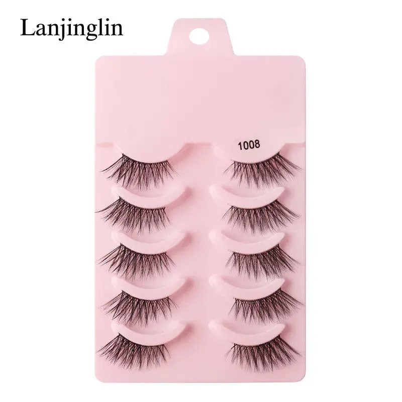 Premium Fluffy Faux Mink Half Eye Lashes Kit for Stunning Makeup Looks