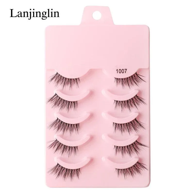 Premium Fluffy Faux Mink Half Eye Lashes Kit for Stunning Makeup Looks