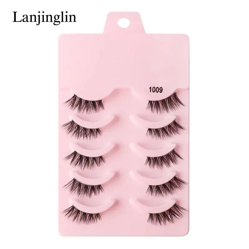 Premium Fluffy Faux Mink Half Eye Lashes Kit for Stunning Makeup Looks