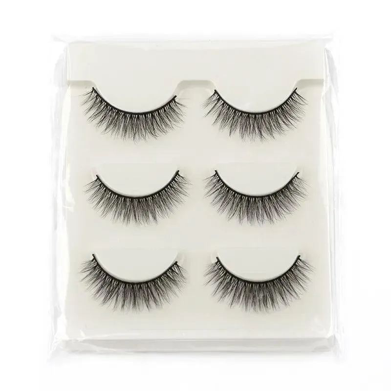 Premium Fluffy Faux Mink Half Eye Lashes Kit for Stunning Makeup Looks