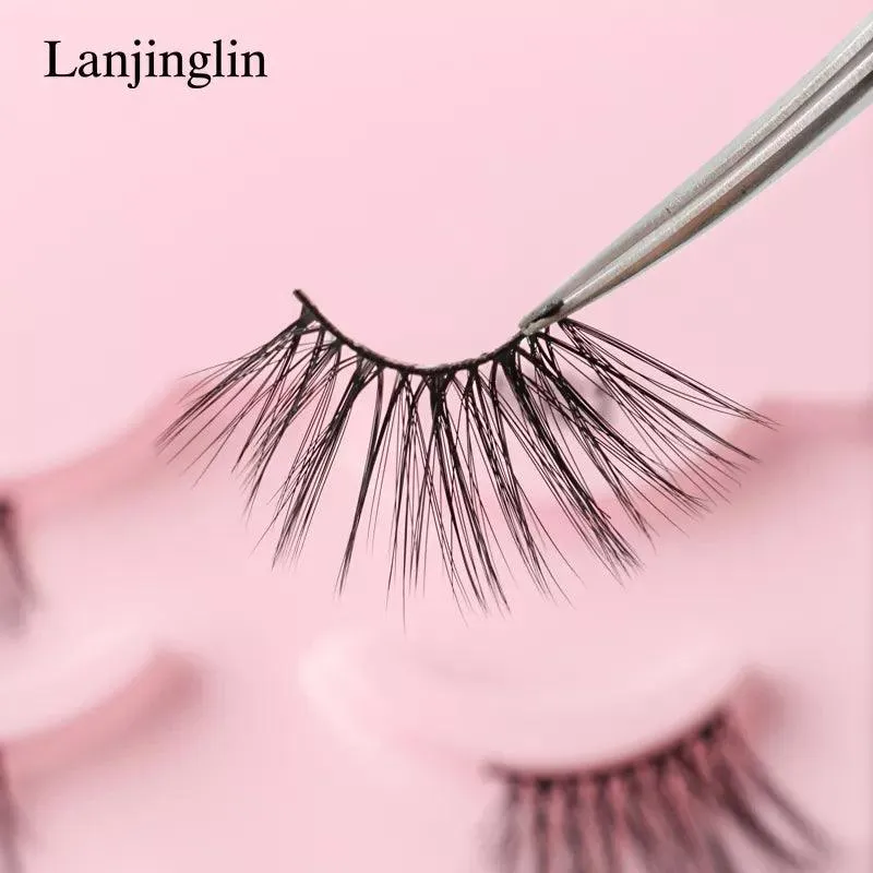 Premium Fluffy Faux Mink Half Eye Lashes Kit for Stunning Makeup Looks