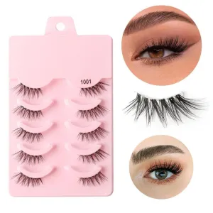 Premium Fluffy Faux Mink Half Eye Lashes Kit for Stunning Makeup Looks