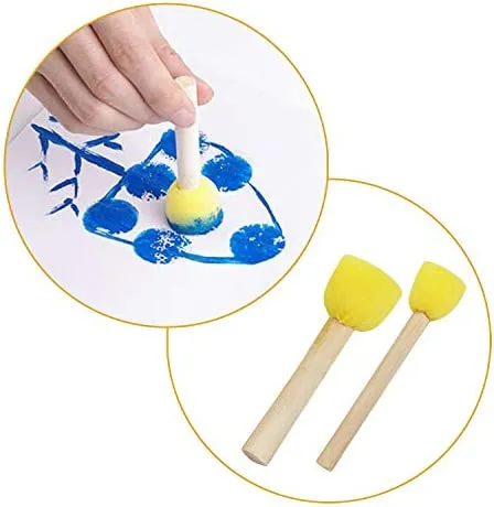 Round Foam Sponges Brush Pouncers Dabbers