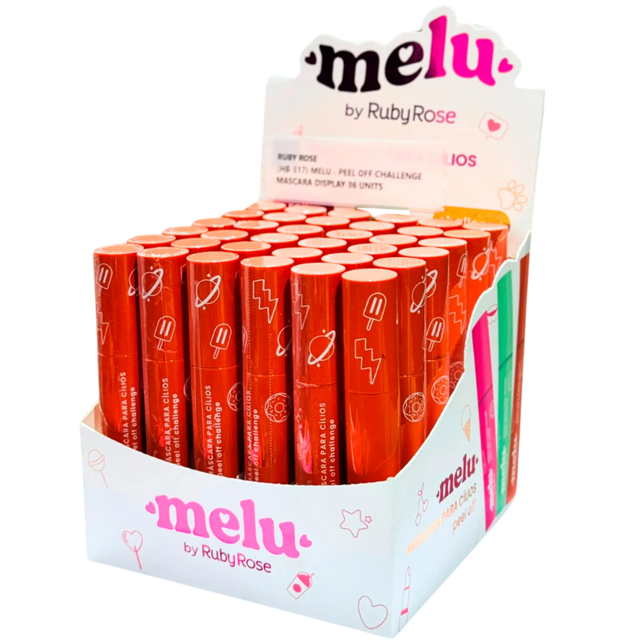 Ruby Rose Melu Peel Off Challenge Mascara - Wholesale Display 36 Units (HB-517)