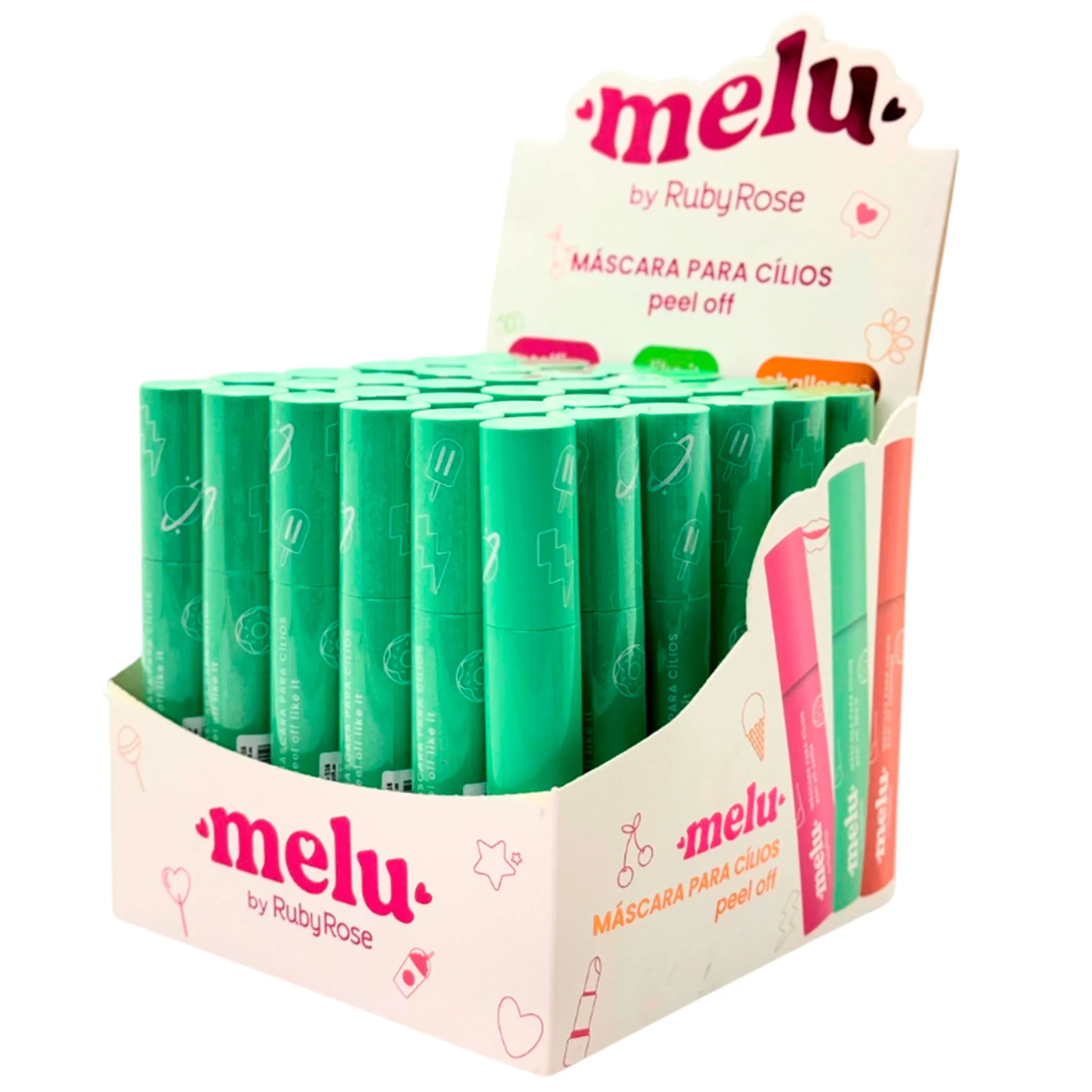 Ruby Rose Melu Peel Off Like It Mascara - Wholesale Display 36 Units (HB-516)