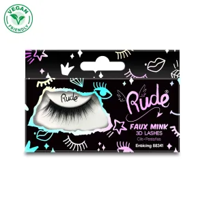 Rude - Essential Faux Mink 3D Lashes - Enticing