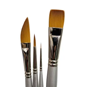 Trekell MIDZ Watercolor Starter Brush Set - Synthetic Artist Brushes for Watercolor