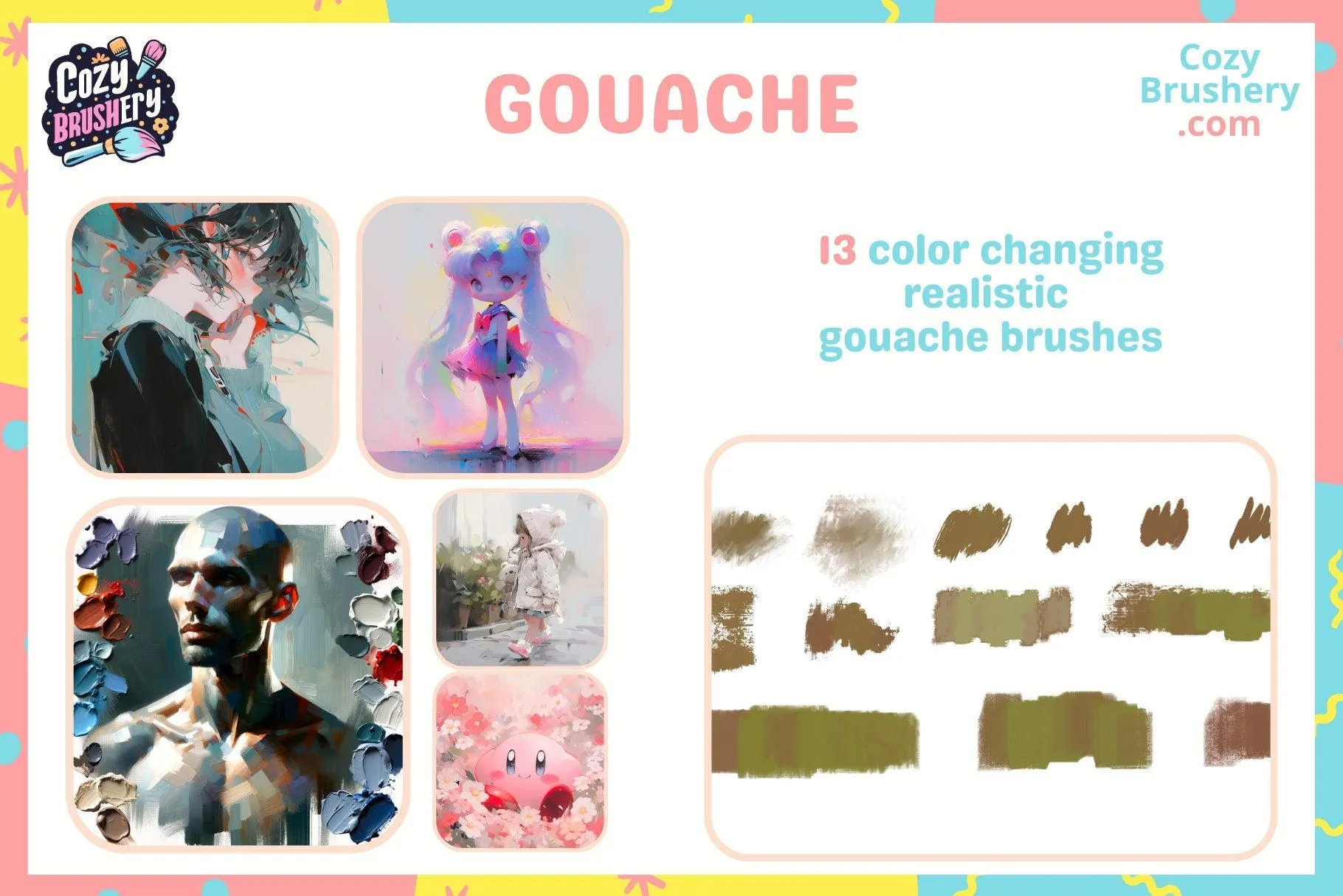 Ultimate Perfect Painter Procreate Brush Set - Oil, Chalk, Crayon, Nature, Pencil, Watercolor, Lineart