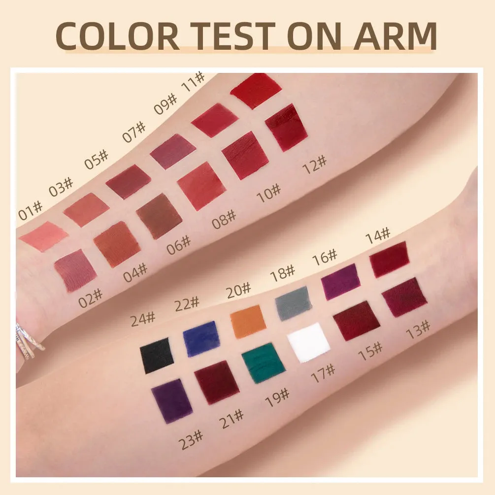 Velvet Mate Nude Red Tint Tube Lipsticks - Waterproof Makeup, Long-Lasting Matte Liquid Lipsticks, Lipgloss Cosmetics - Perfect Gift for Women