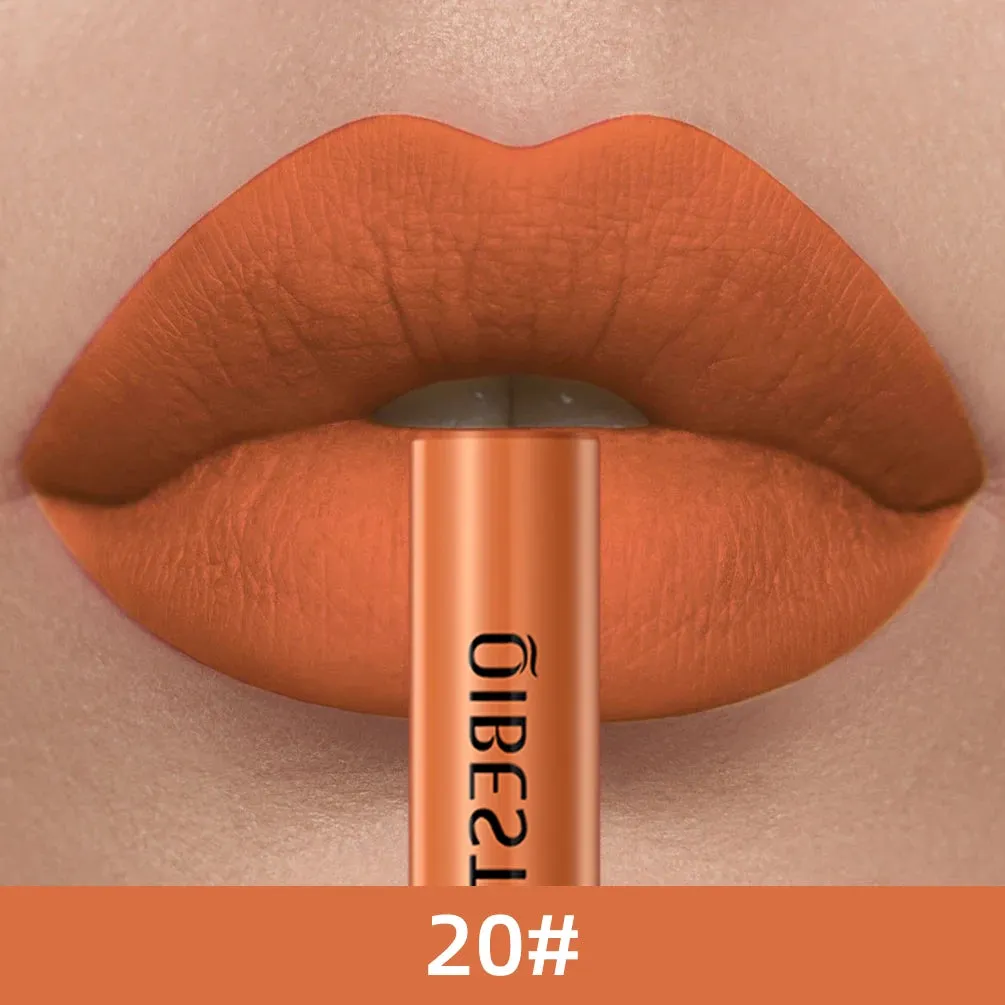 Velvet Mate Nude Red Tint Tube Lipsticks - Waterproof Makeup, Long-Lasting Matte Liquid Lipsticks, Lipgloss Cosmetics - Perfect Gift for Women