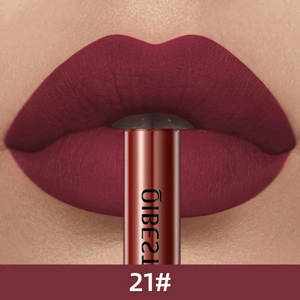 Velvet Mate Nude Red Tint Tube Lipsticks - Waterproof Makeup, Long-Lasting Matte Liquid Lipsticks, Lipgloss Cosmetics - Perfect Gift for Women