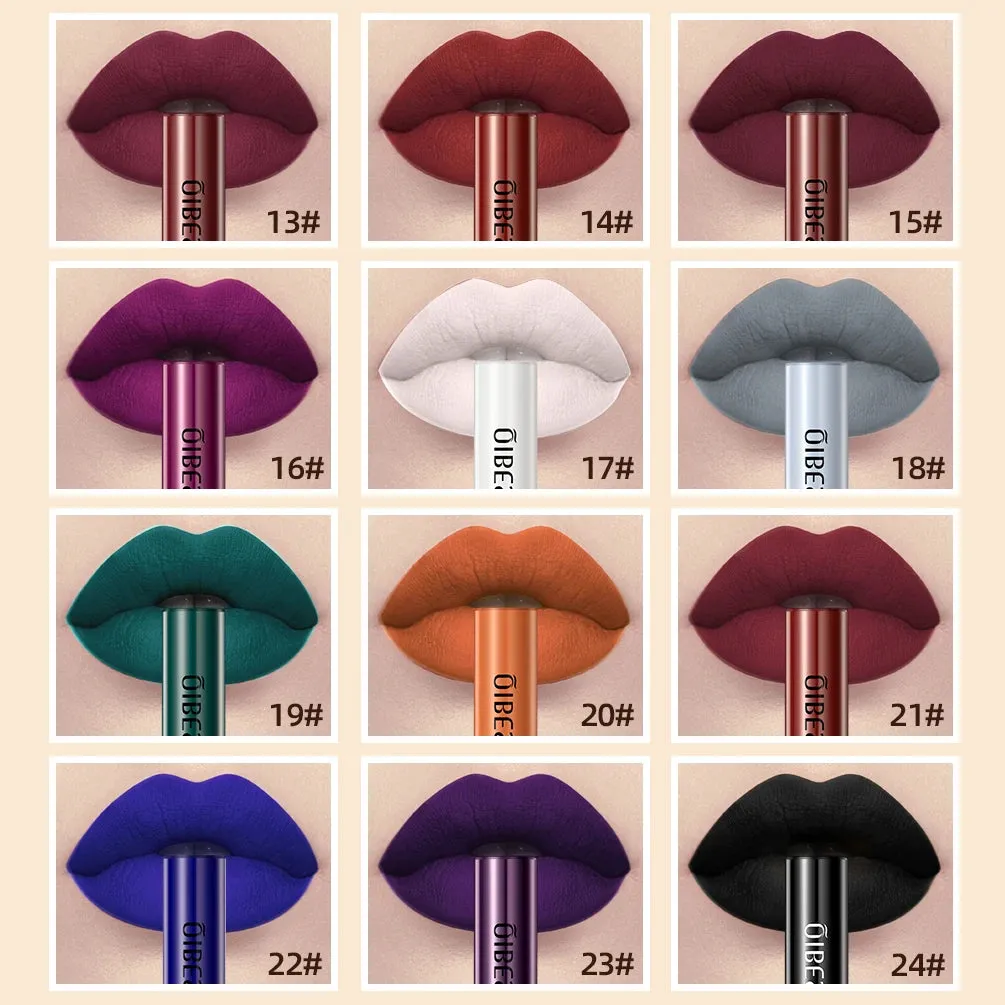 Velvet Mate Nude Red Tint Tube Lipsticks - Waterproof Makeup, Long-Lasting Matte Liquid Lipsticks, Lipgloss Cosmetics - Perfect Gift for Women