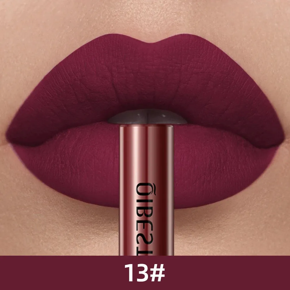 Velvet Mate Nude Red Tint Tube Lipsticks - Waterproof Makeup, Long-Lasting Matte Liquid Lipsticks, Lipgloss Cosmetics - Perfect Gift for Women