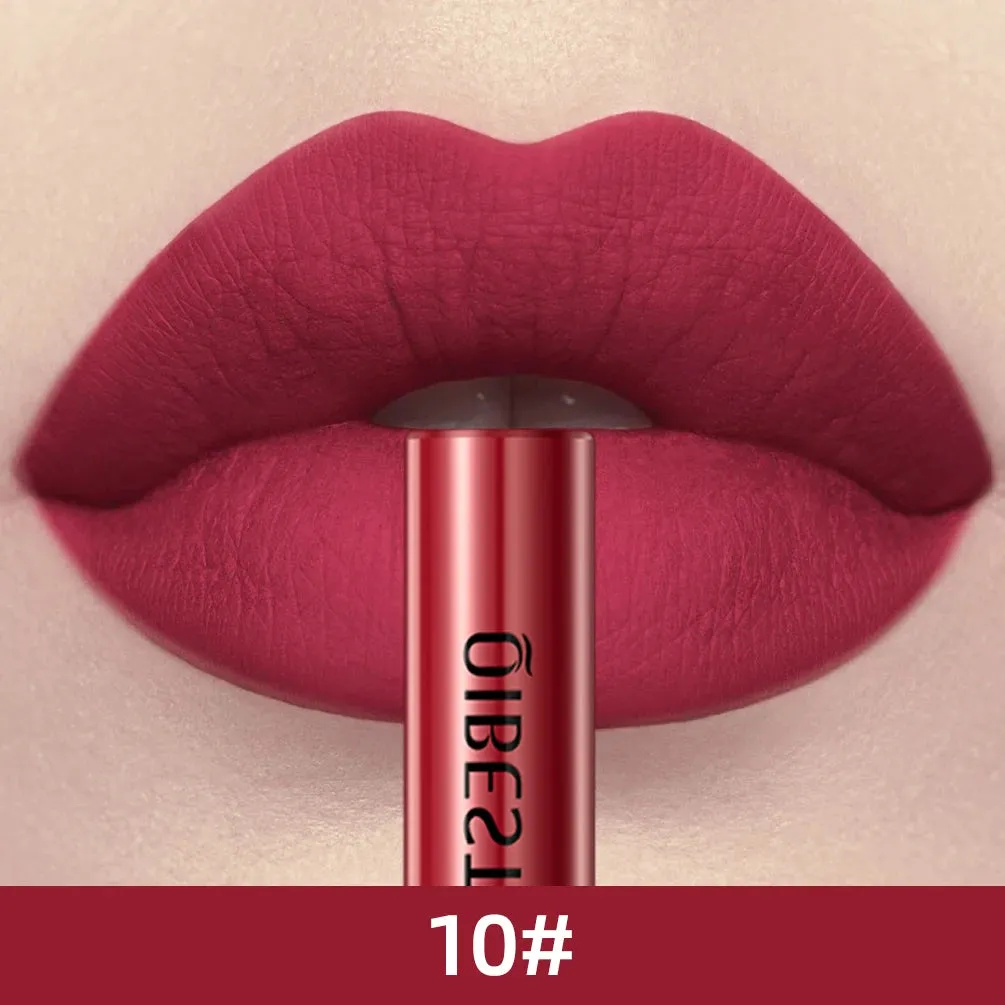 Velvet Mate Nude Red Tint Tube Lipsticks - Waterproof Makeup, Long-Lasting Matte Liquid Lipsticks, Lipgloss Cosmetics - Perfect Gift for Women