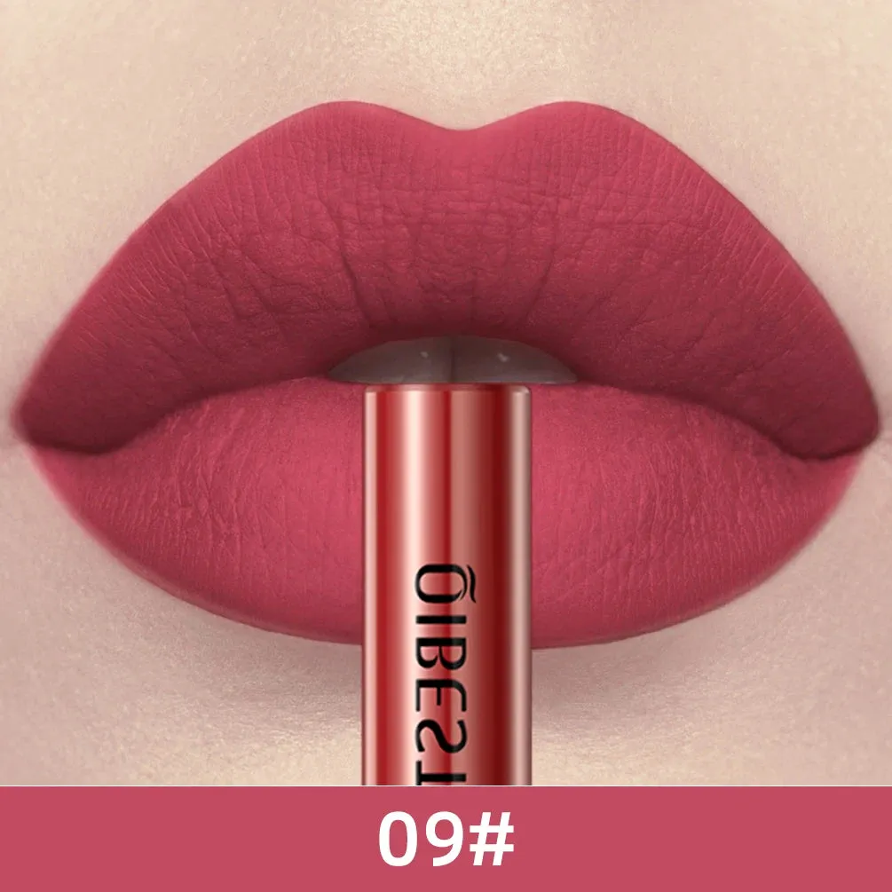 Velvet Mate Nude Red Tint Tube Lipsticks - Waterproof Makeup, Long-Lasting Matte Liquid Lipsticks, Lipgloss Cosmetics - Perfect Gift for Women