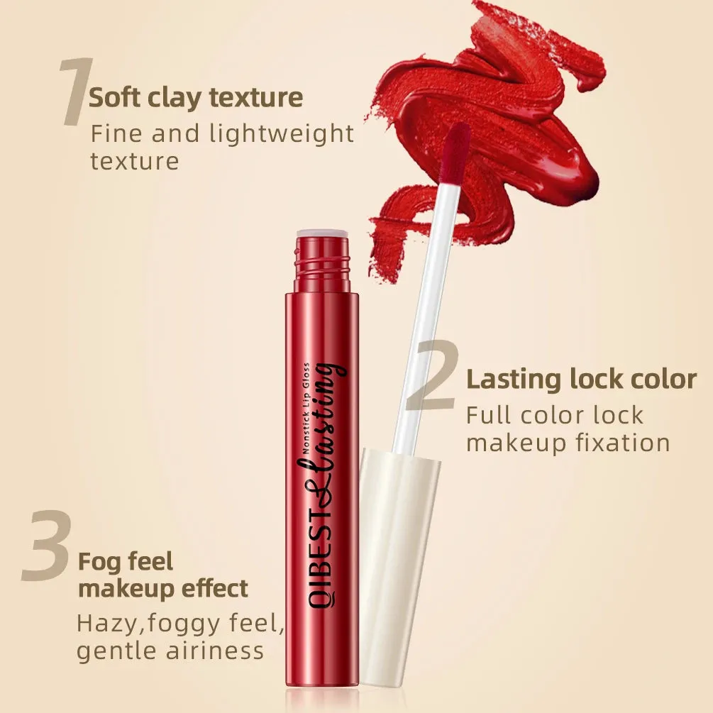 Velvet Mate Nude Red Tint Tube Lipsticks - Waterproof Makeup, Long-Lasting Matte Liquid Lipsticks, Lipgloss Cosmetics - Perfect Gift for Women