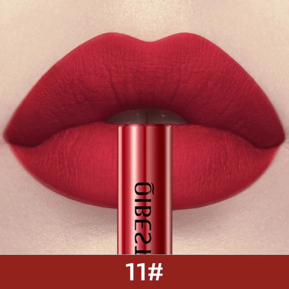 Velvet Mate Nude Red Tint Tube Lipsticks - Waterproof Makeup, Long-Lasting Matte Liquid Lipsticks, Lipgloss Cosmetics - Perfect Gift for Women