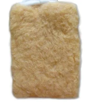 WOOL WASH MITT WITH MESH SIDE